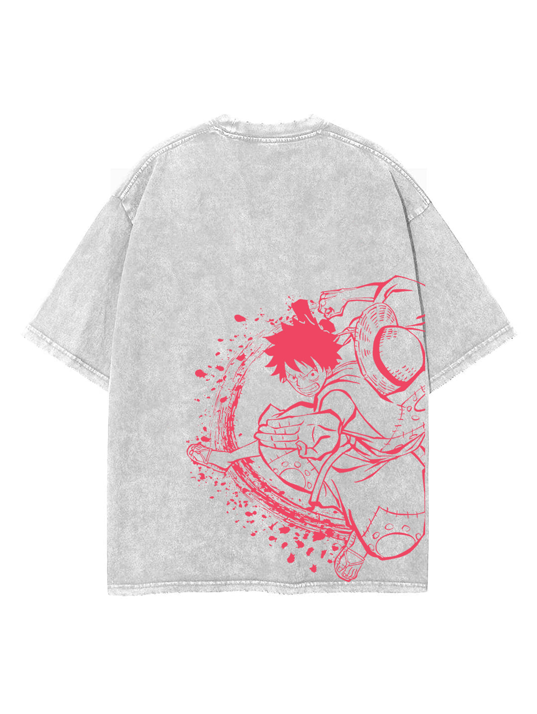 LUFFYTARO 2-SIDED VINTAGE OVERSIZE T-SHİRT-ONE PİECE