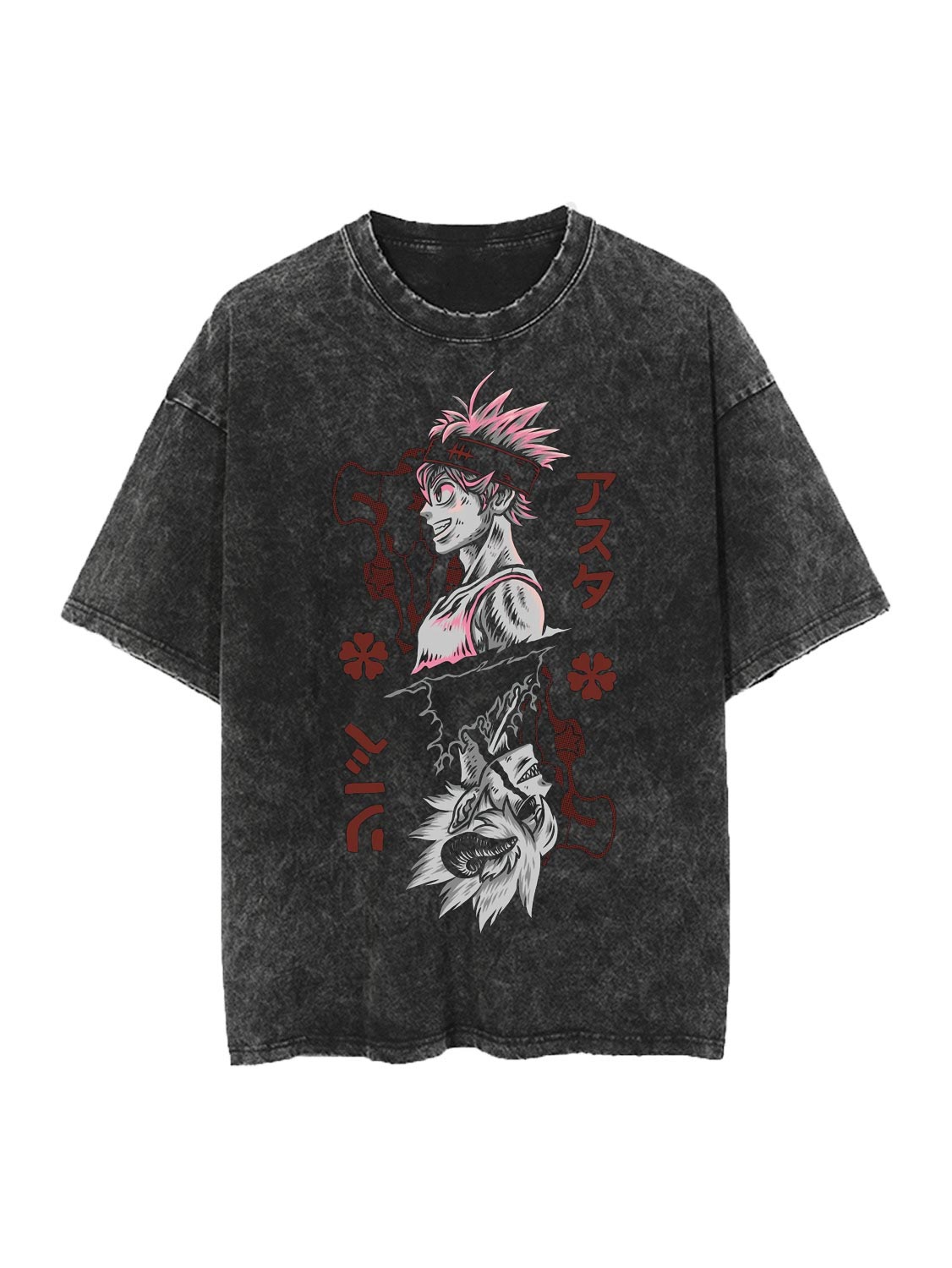 ASTA VINTAGE OVERSIZE T-SHİRT-BLACK CLOVER