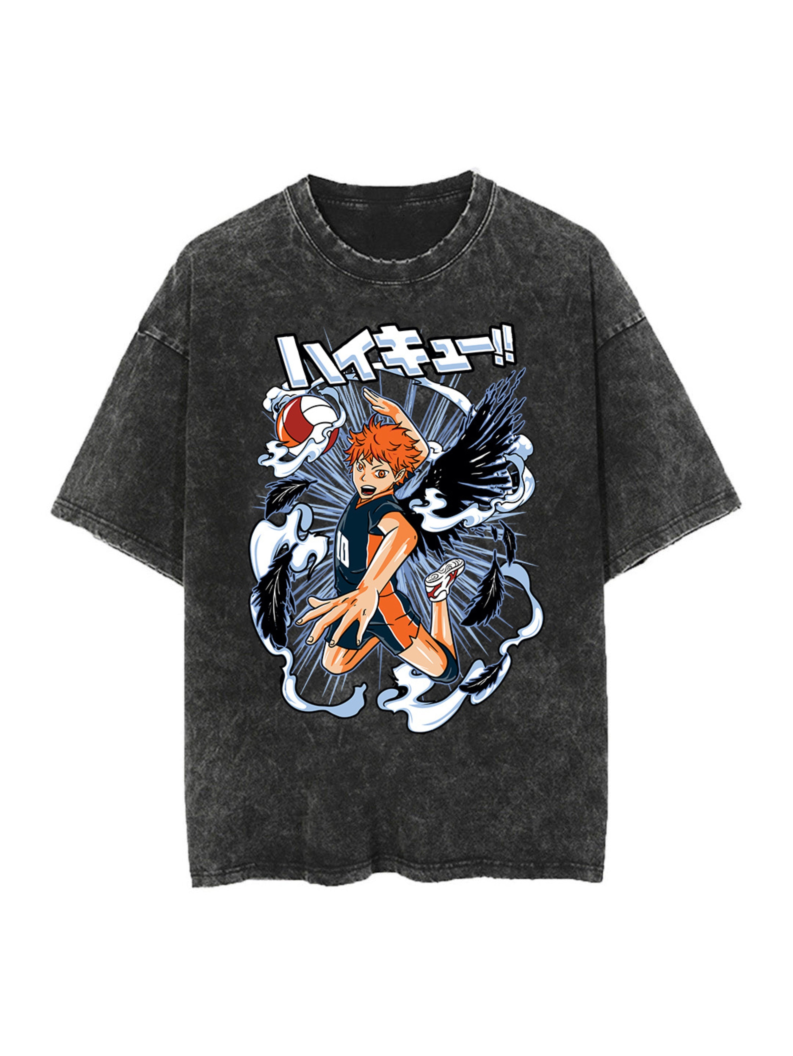 HINATA THE LITTLE GIANT VINTAGE OVERSIZE T-SHİRT-HAİKYUU!