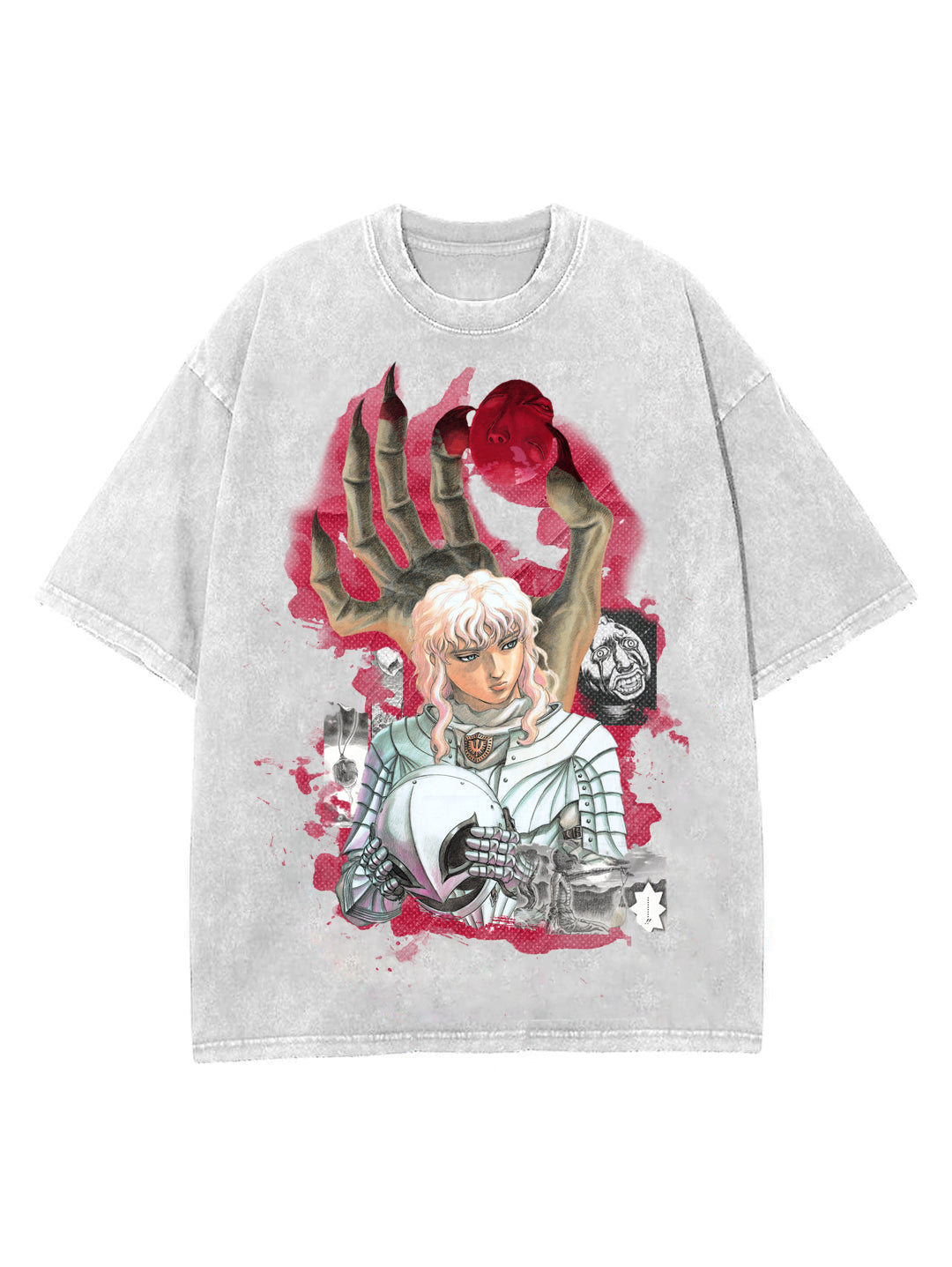 THE WHITE HAWK OVERSIZE VINTAGE T-SHİRT-BERSERK