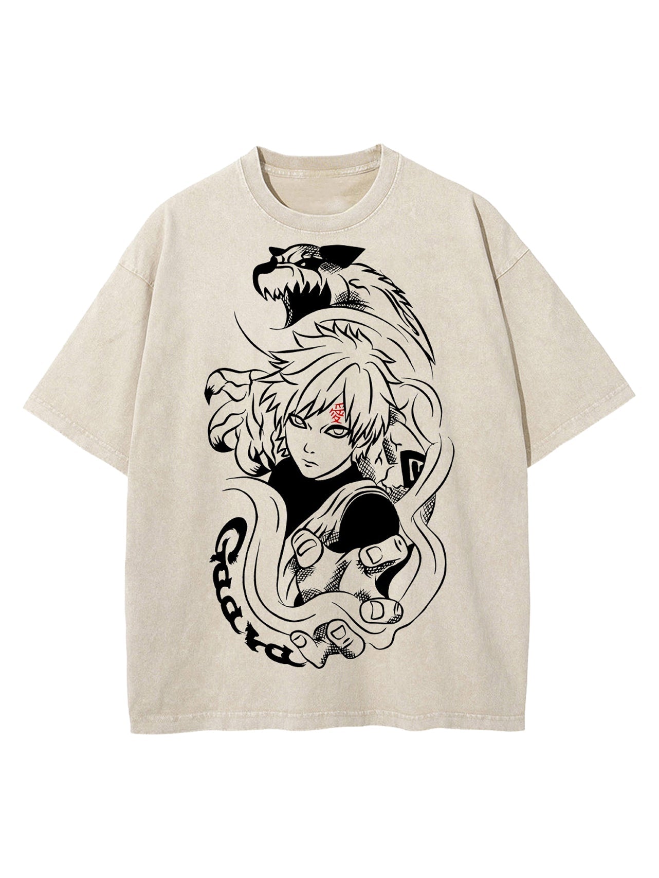 GARA AND SHUKAKU VINTAGE OVERSIZE T-SHİRT-NARUTO
