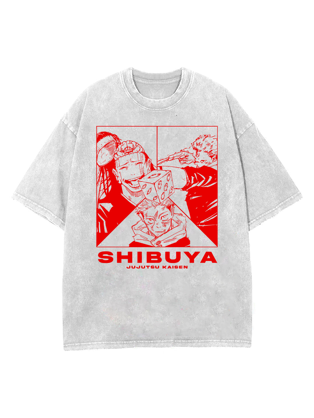 SHIBUYA ARC VINTAGE OVERSIZE T-SHİRT-JUJİTSU KAİSEN