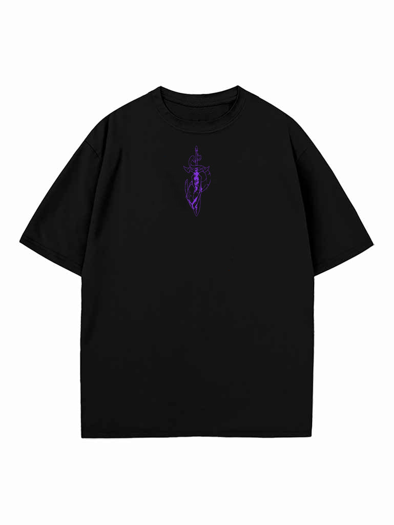 SUNG JIN WOO ARISE 2-SIDED OVERSIZE T-SHİRT-SOLO LEVELİNG