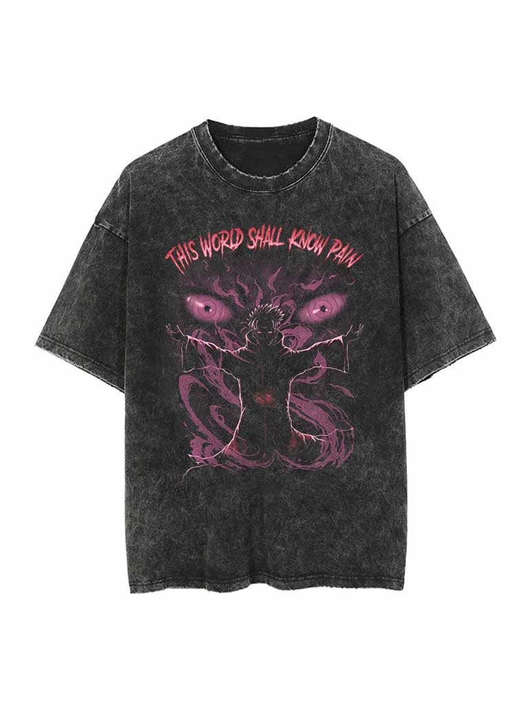 PAIN VINTAGE OVERSIZE T-SHİRT-NARUTO