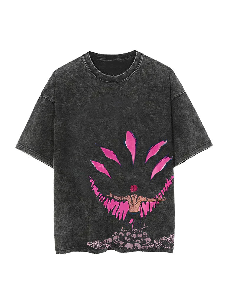 SUKUNA VINTAGE OVERSIZE T-SHİRT-JUJİTSU KAİSEN