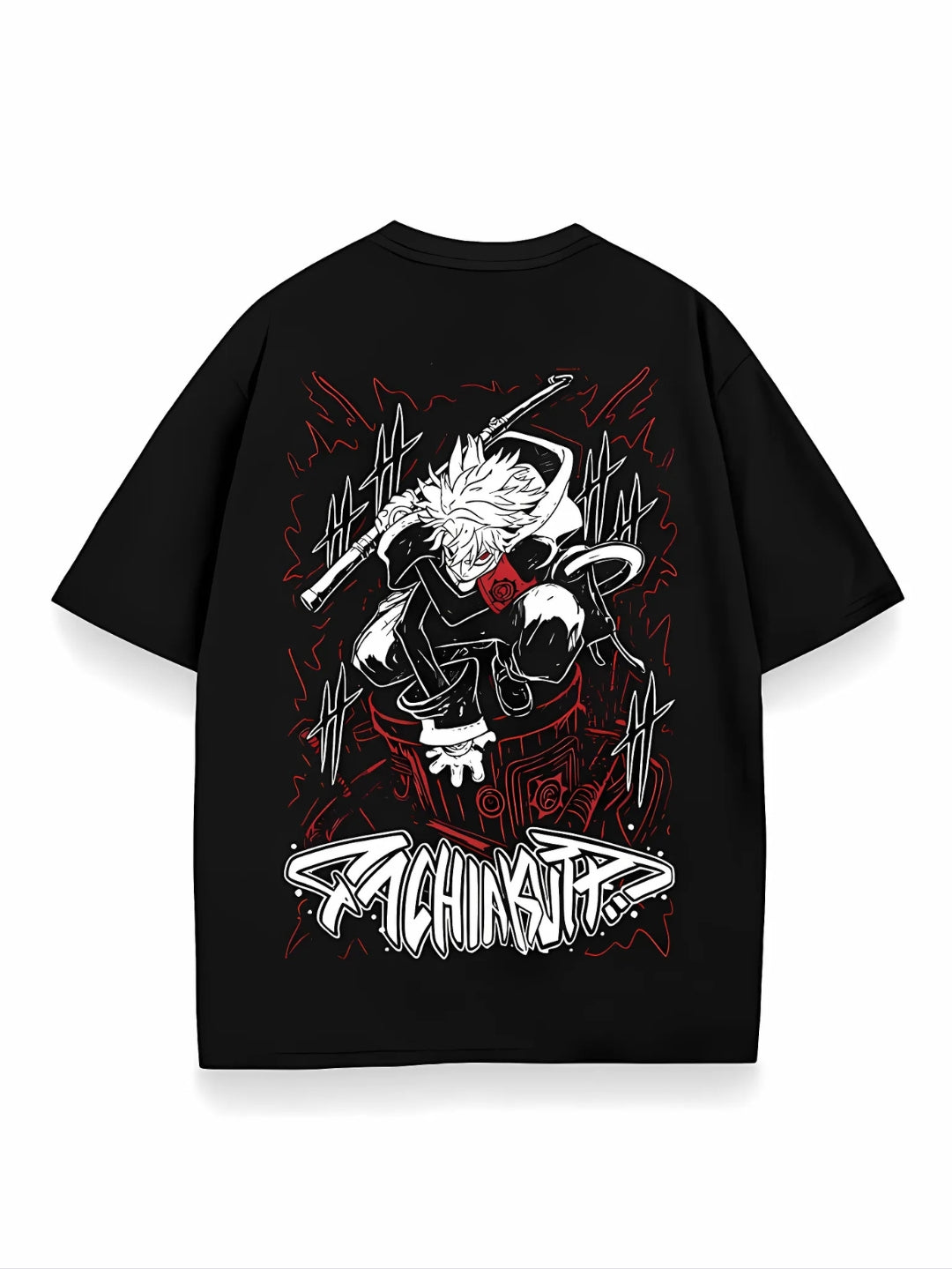 SCRAP CITY REBEL 2-SIDED OVERSIZE T-SHİRT-GACHİAKUTA