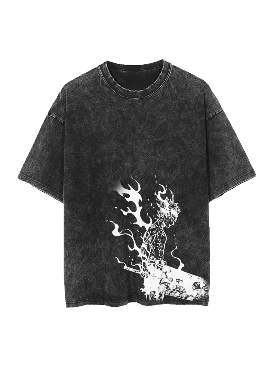 BLACK CLOVER ASTA VINTAGE OVERSIZE T-SHİRT