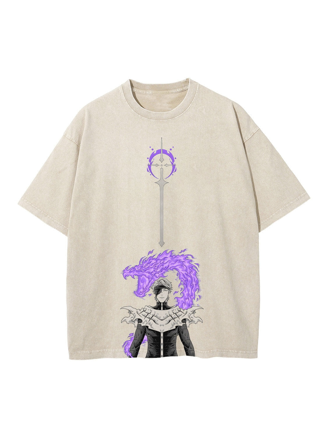 Beliau Aizen Vintage T-SHİRT-BLEACH