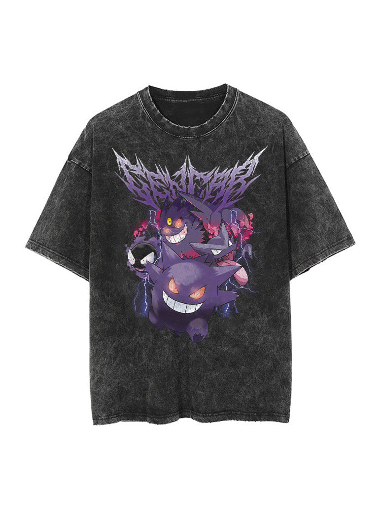 GHOST/POISON TYPE VINTAGE T-SHİRT-POKEMON