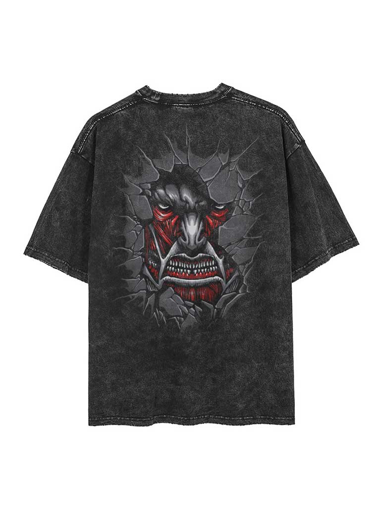 Colossal Titan 2-Sided Vintage T-SHİRT-ATTACK ON TİTAN