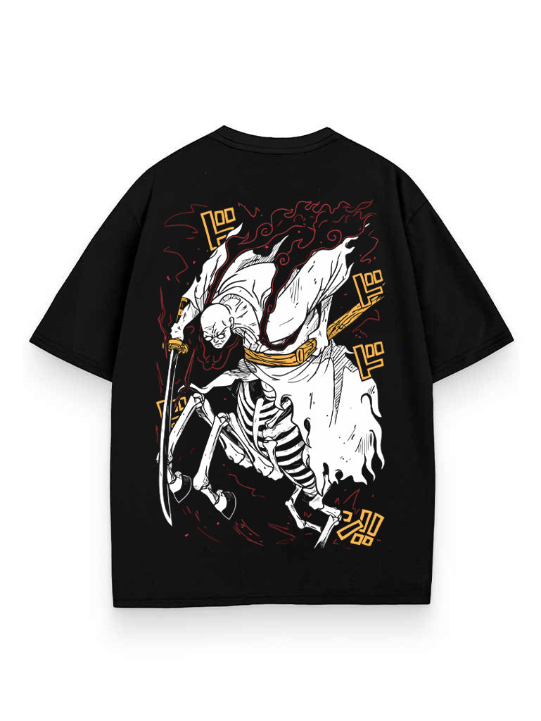 THE WHITE REAPER 2-SIDED OVERSIZE T-SHİRT-ONE PİECE
