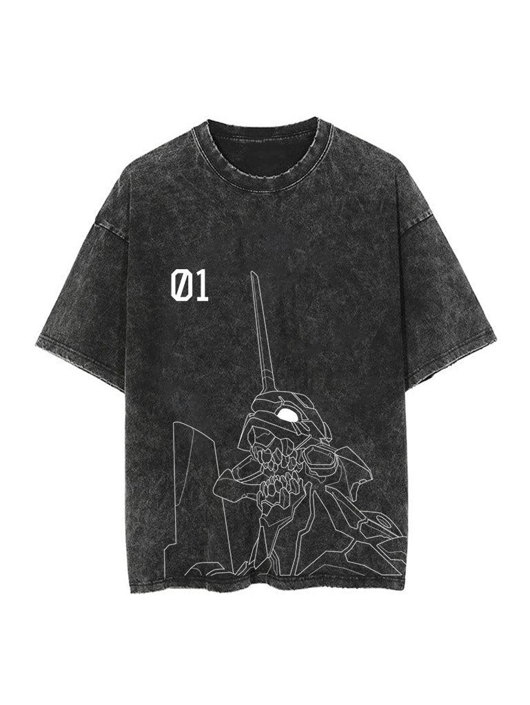 EVANGELION VINTAGE T-SHİRT