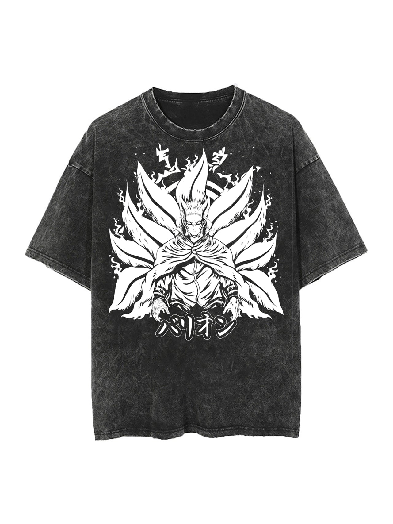 NINJA BARYON MODE VINTAGE OVERSIZE T-SHİRT-NARUTO