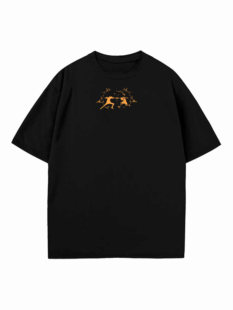 SUN VS THE BEAST 2-SIDED OVERSIZE T-SHİRT-ONE PİECE