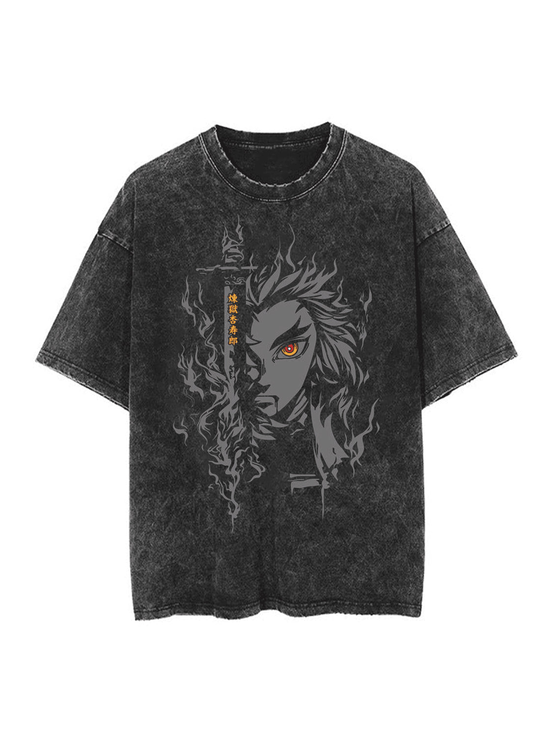 Rengoku 'Purgatory' Vintage T-SHİRT-DEMON SLAYER