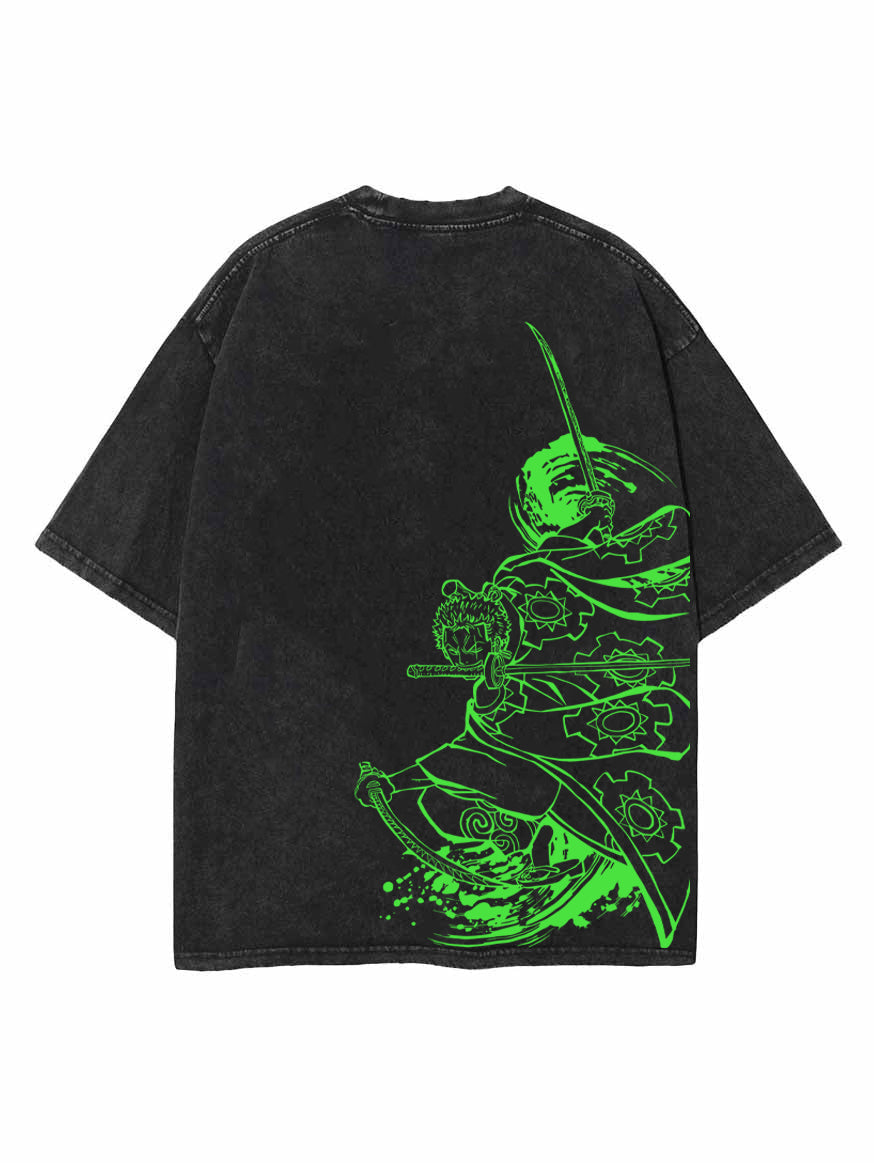 ZOROJURO 2-SIDED VINTAGE OVERSIZE T-SHİRT-ONE PİECE