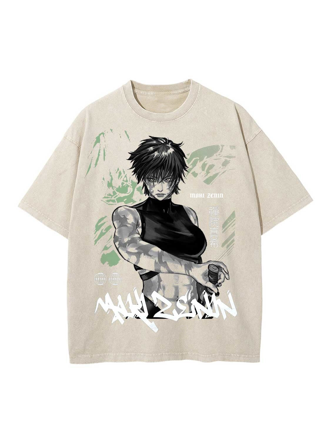 Maki Zenin Vintage T-SHİRT-JUJİTSU KAİSEN