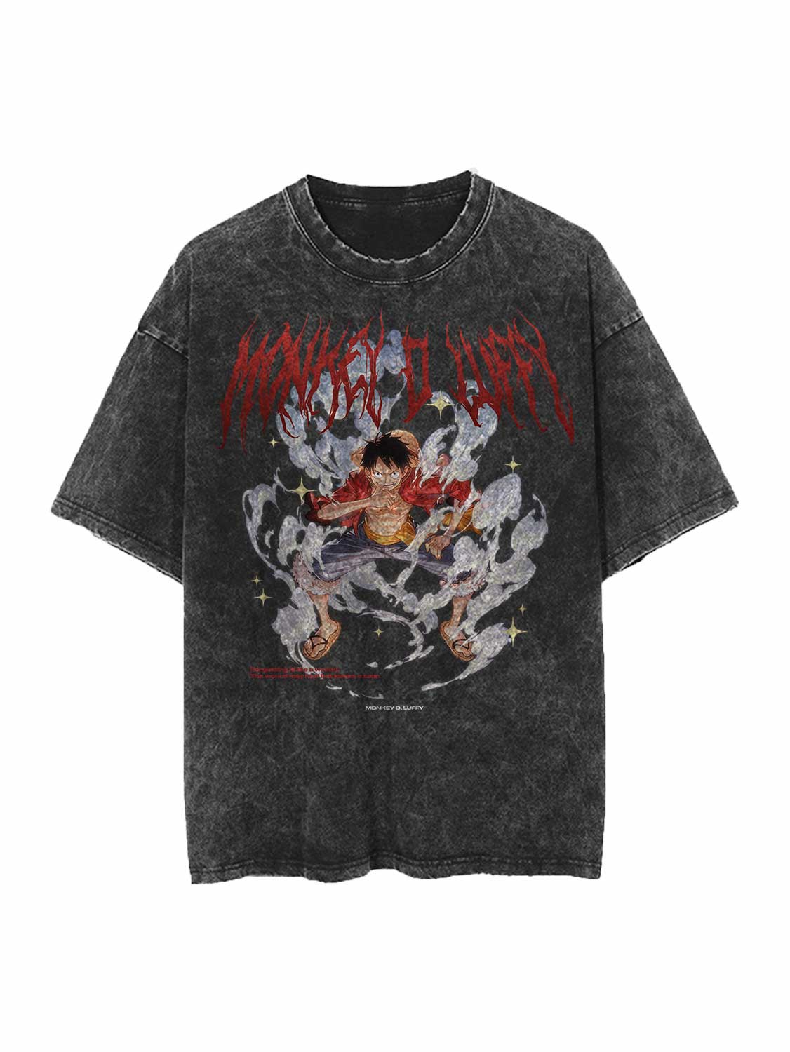 LUFFY VINTAGE OVERSIZE T-SHİRT-ONE PİECE