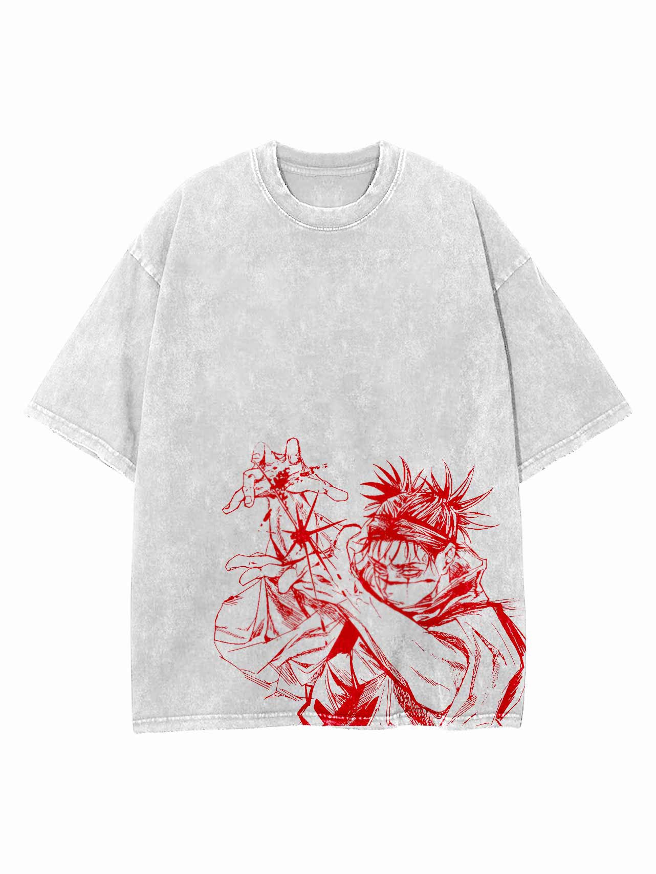 2-SIDED CHOSO VINTAGE OVERSIZE T-SHİRT-JUJİTSU KASİEN