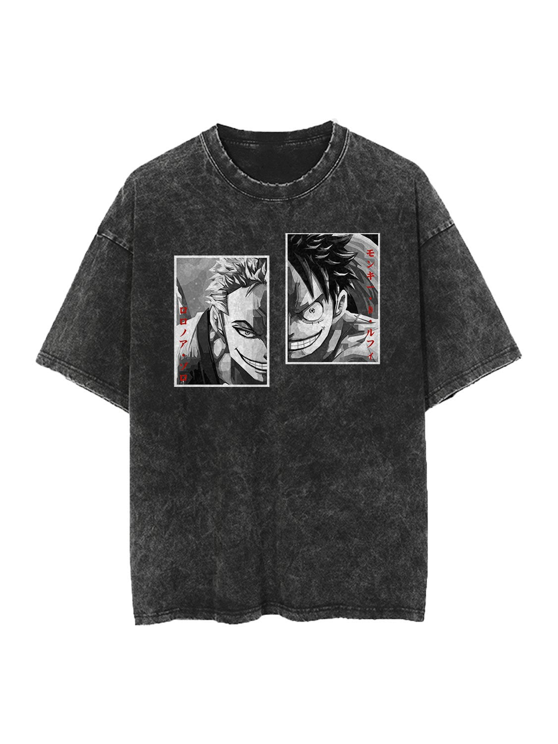 LUFFY X ZORO VINTAGE OVERSIZE T-SHİRT-ONE PİECE