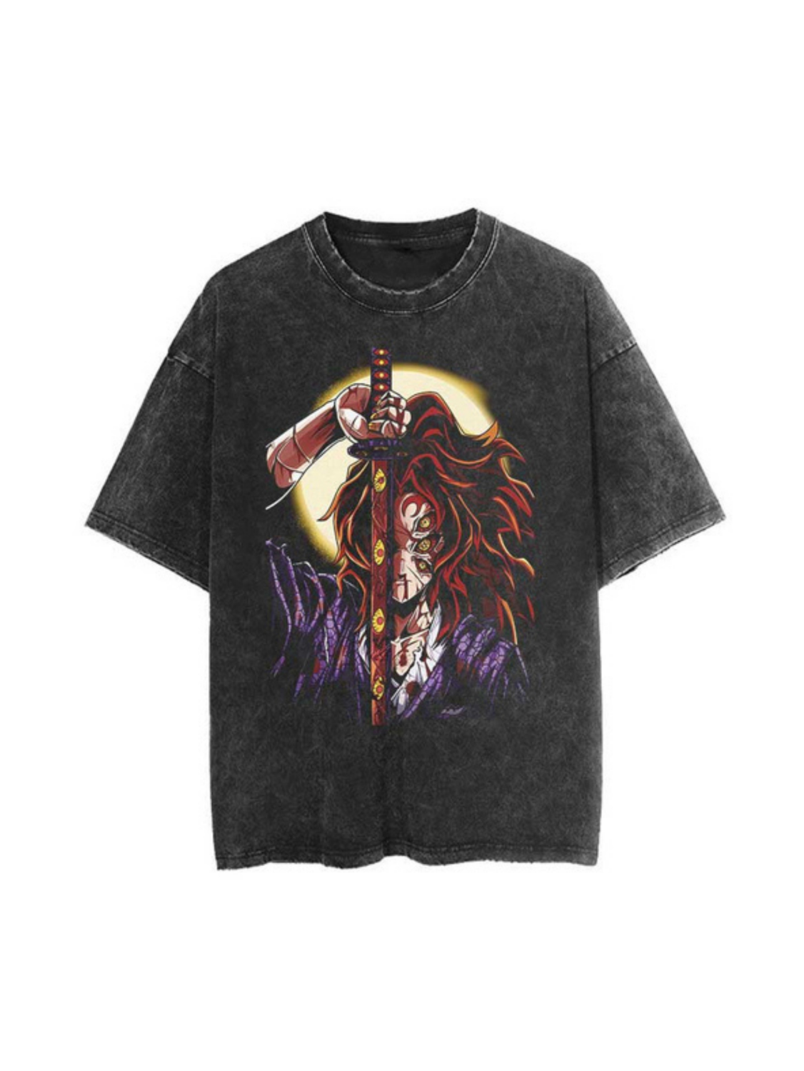 Kokushibo v2 Vintage T-SHİRT-DEMON SLAYER