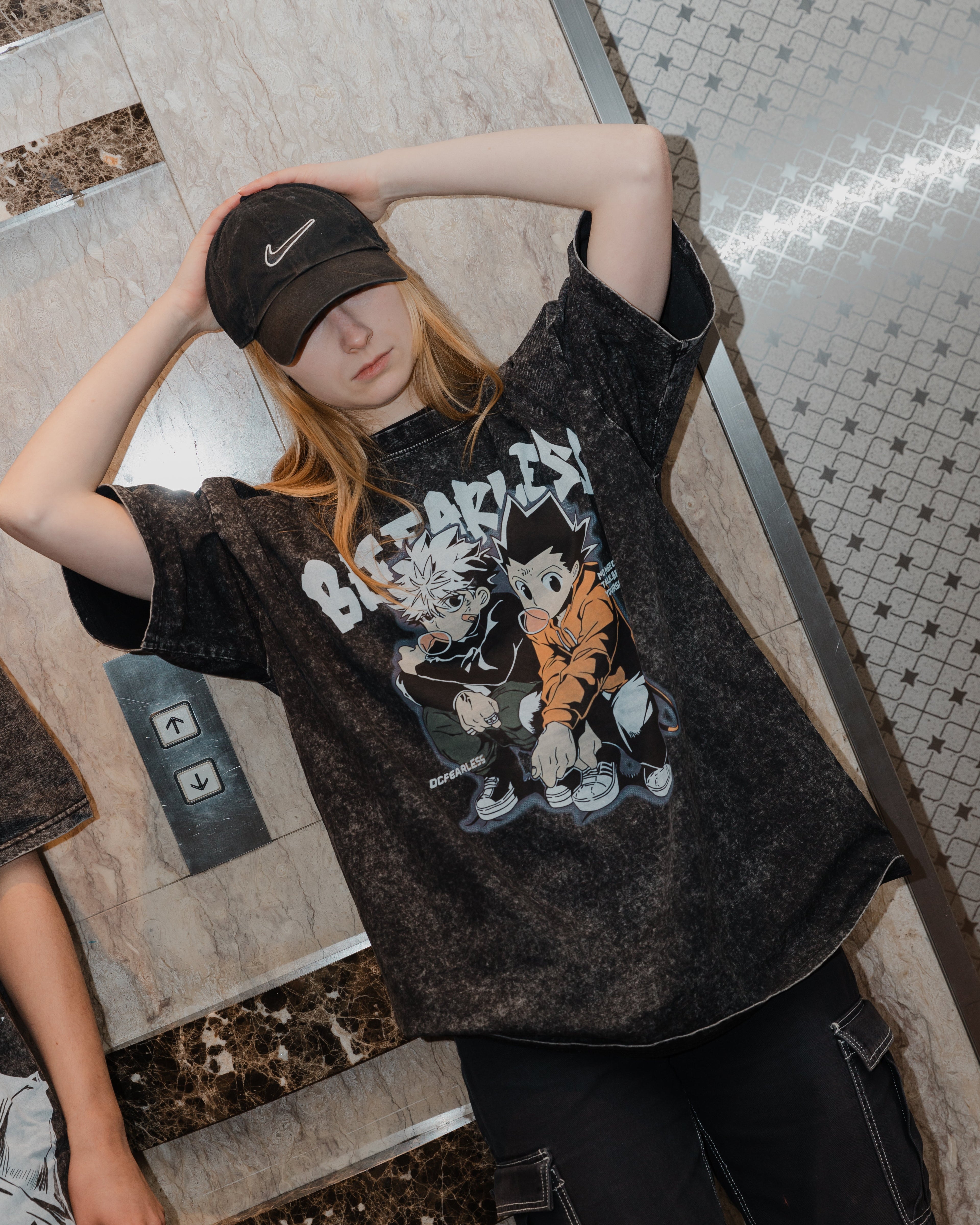 BE FEARLESS VINTAGE T-SHİRT-HUNTER X HUNTER
