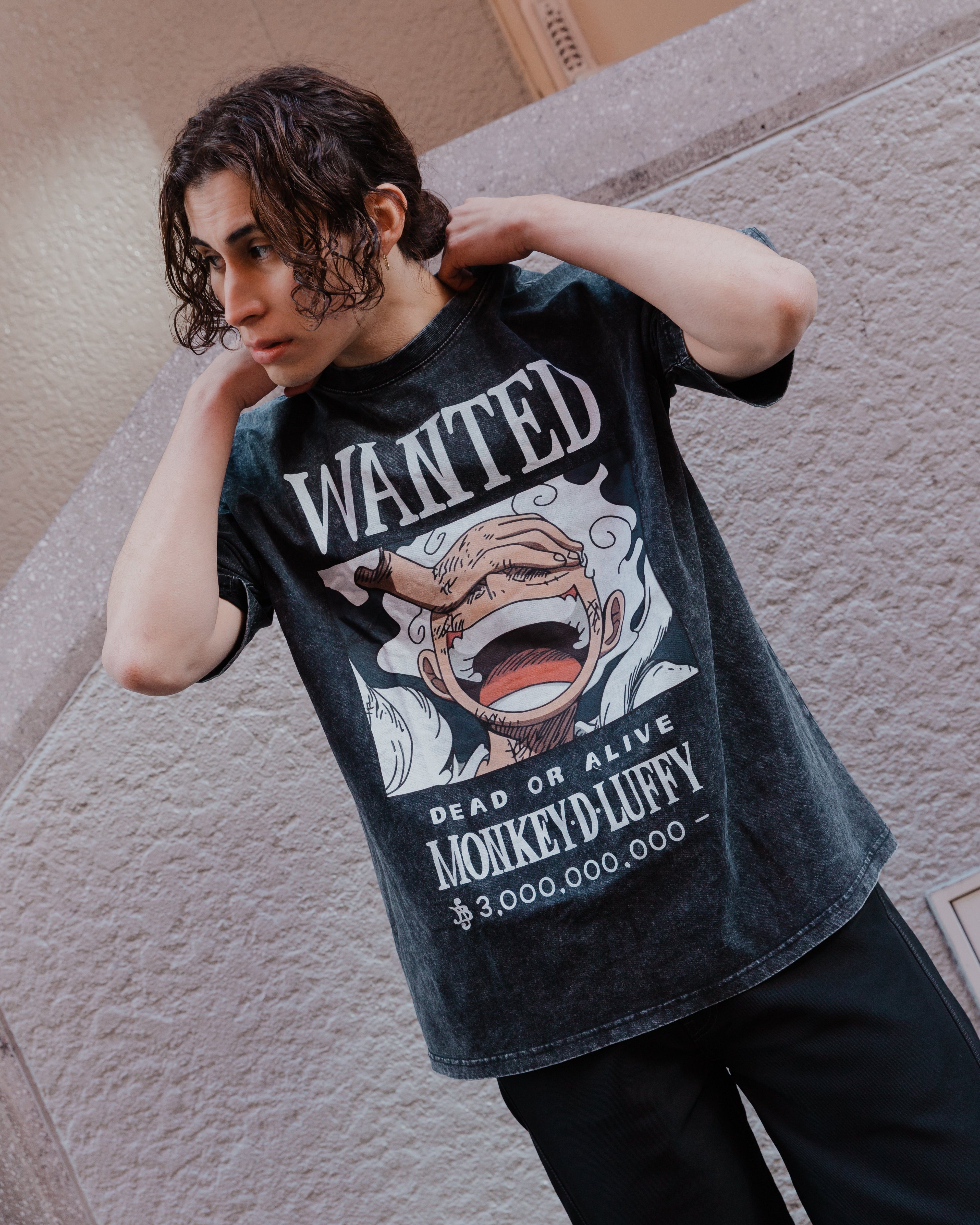GEAR 5 BOUNTY POSTER VINTAGE OVERSIZE T-SHİRT-ONE PİECE