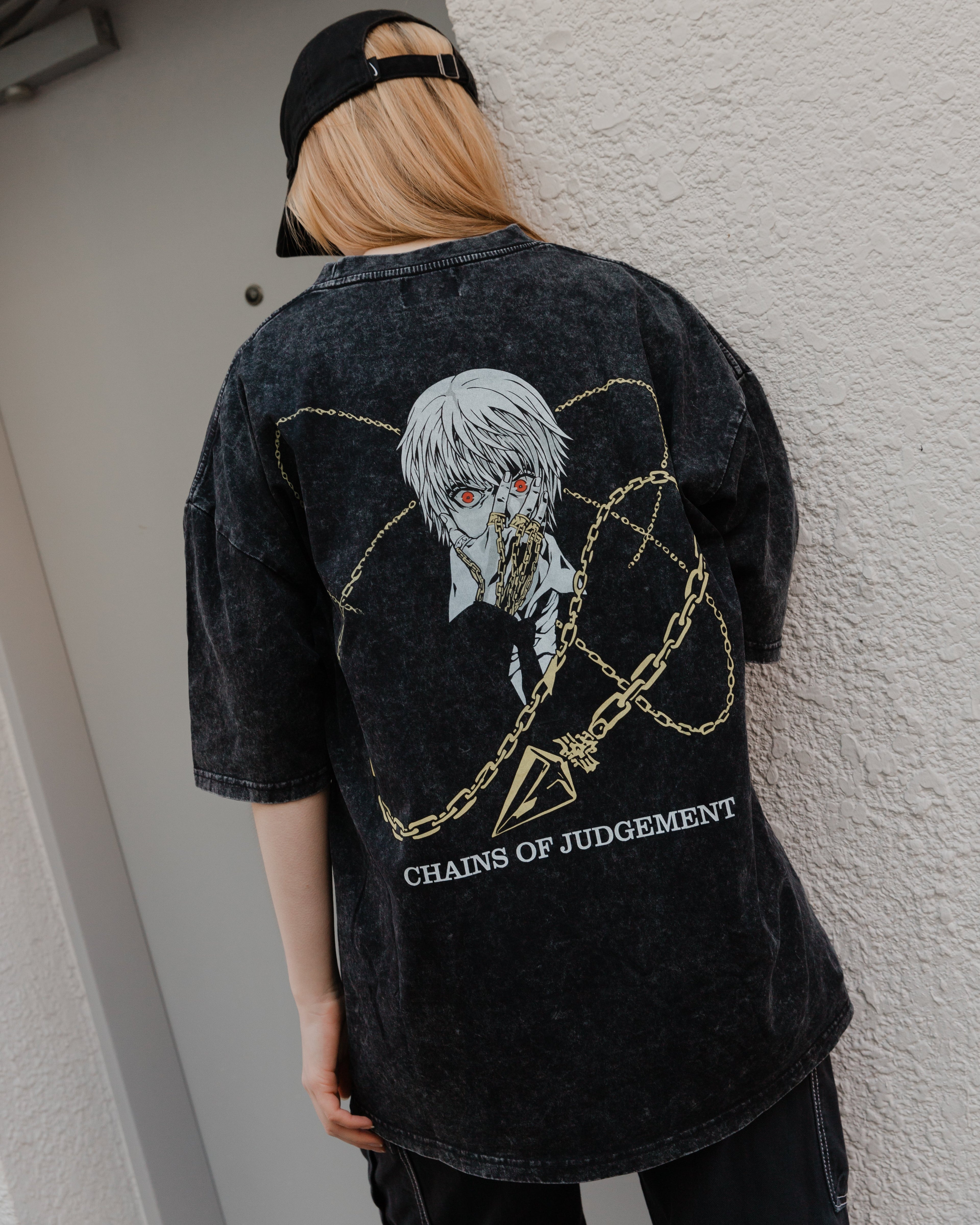 CHAIN MASTER VINTAGE OVERSIZE T-SHİRT-HUNTER X HUNTER