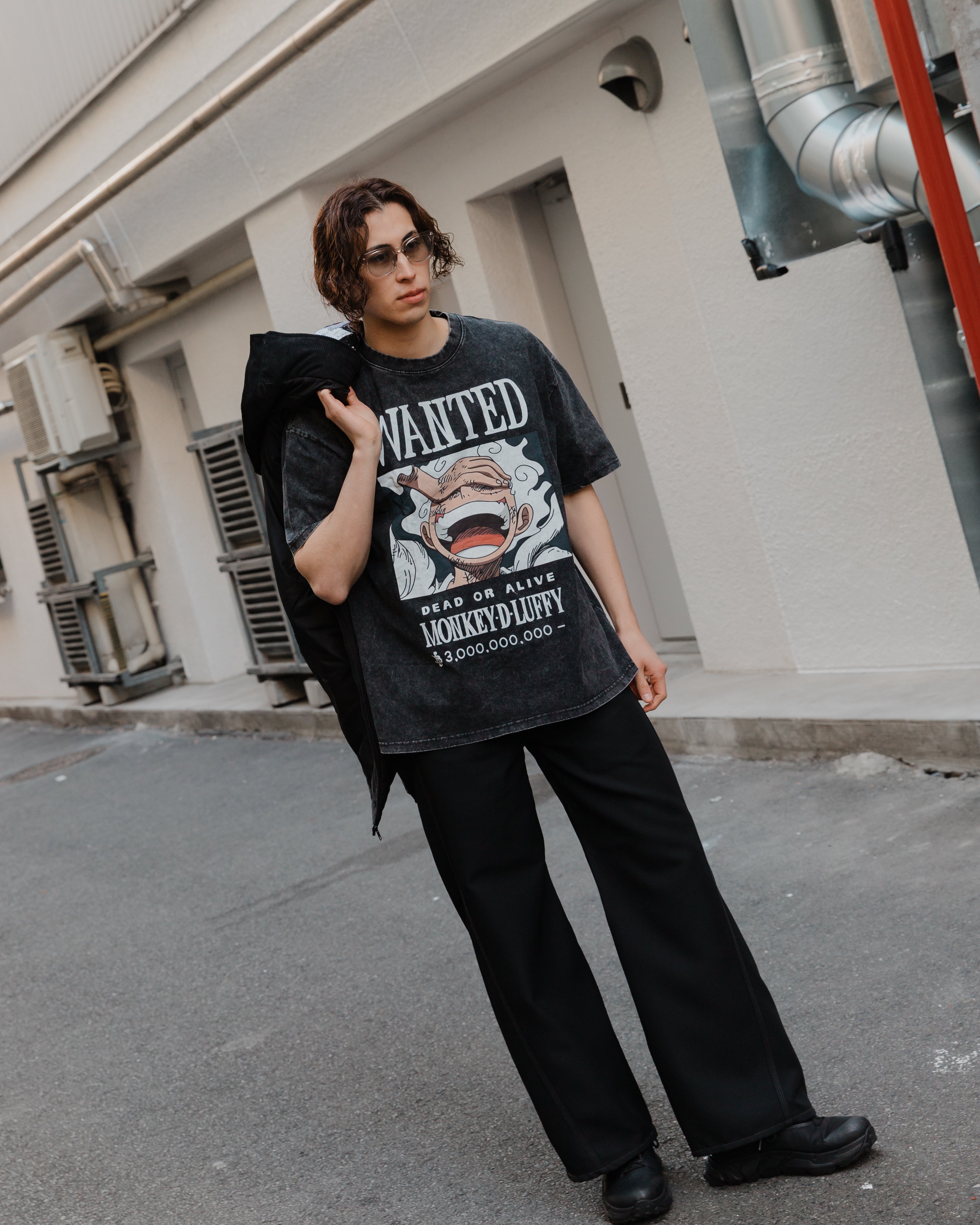 GEAR 5 BOUNTY POSTER VINTAGE OVERSIZE T-SHİRT-ONE PİECE