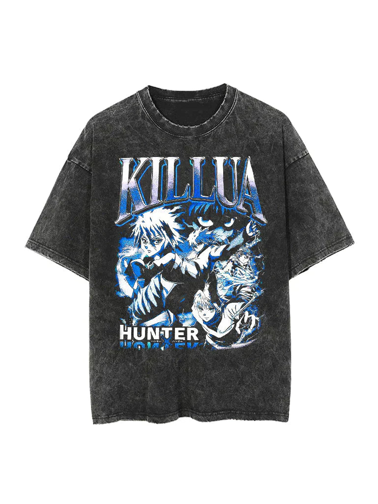 KILLUA VINTAGE OVERSIZE T-SHİRT-HUNTER X HUNTER