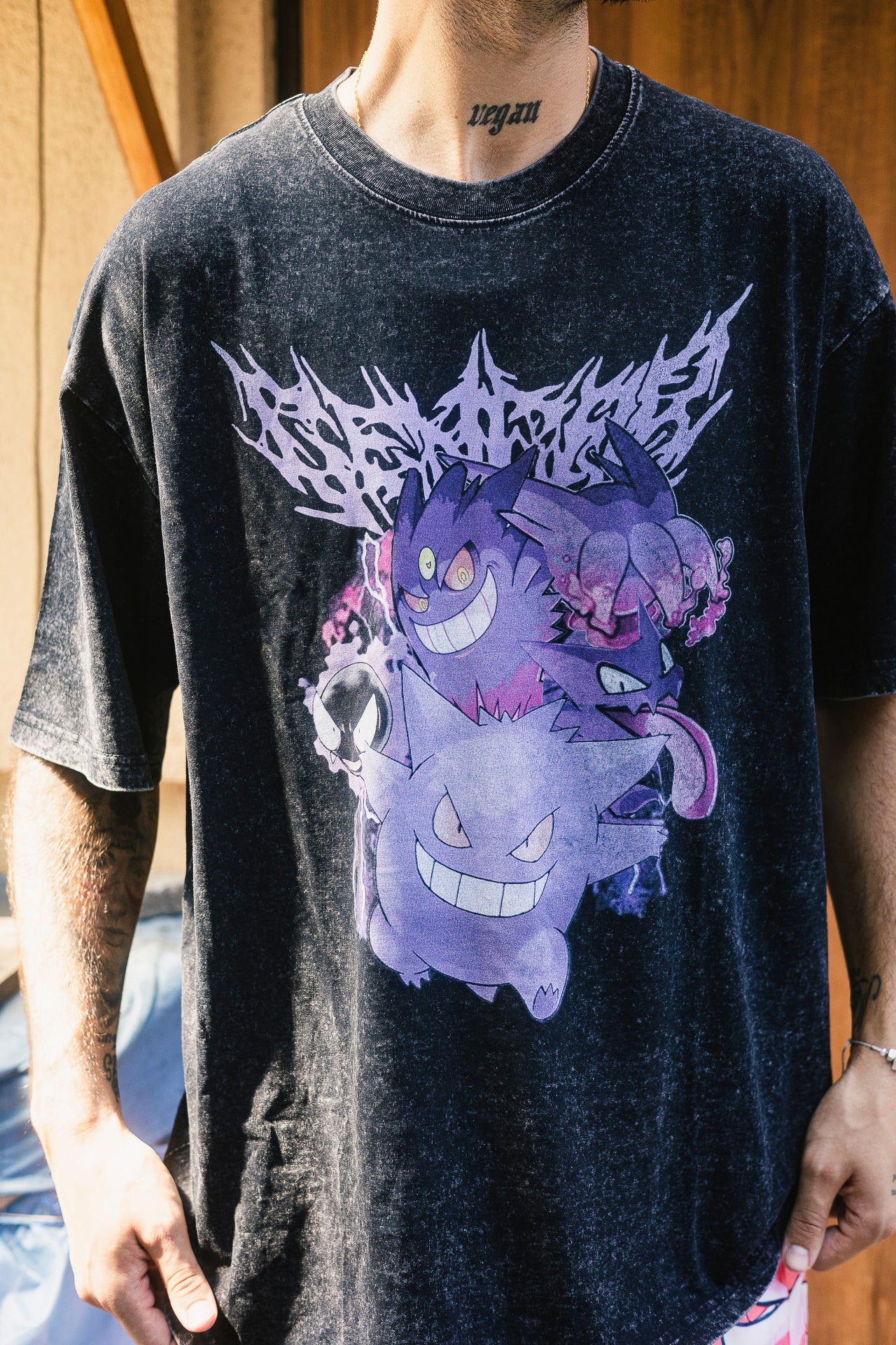 GHOST/POISON TYPE VINTAGE T-SHİRT-POKEMON