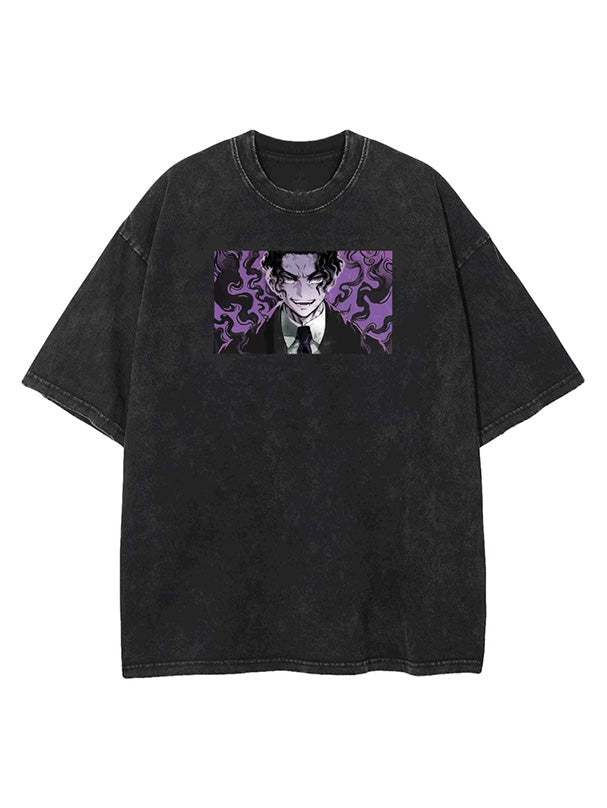 MUZAN DEMON KING VINTAGE OVERSIZE T-SHİRT-DEMON SLAYER