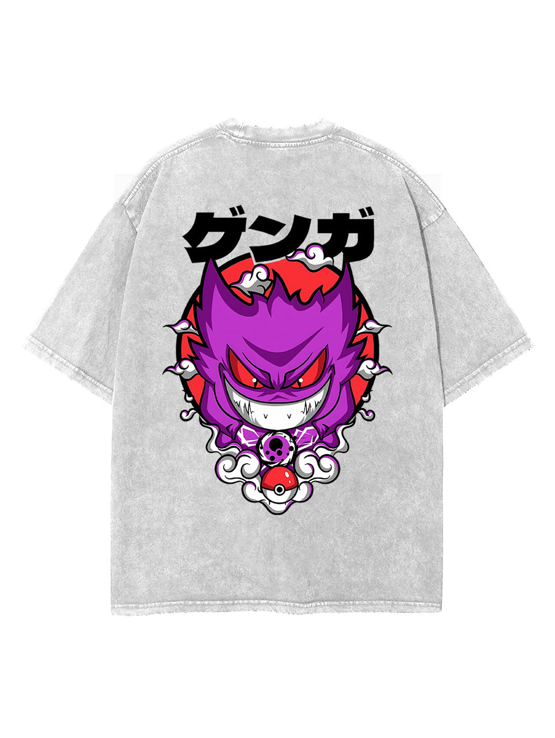 2-SIDED GENGAR VINTAGE OVERSIZE T-SHİRT-POKEMON