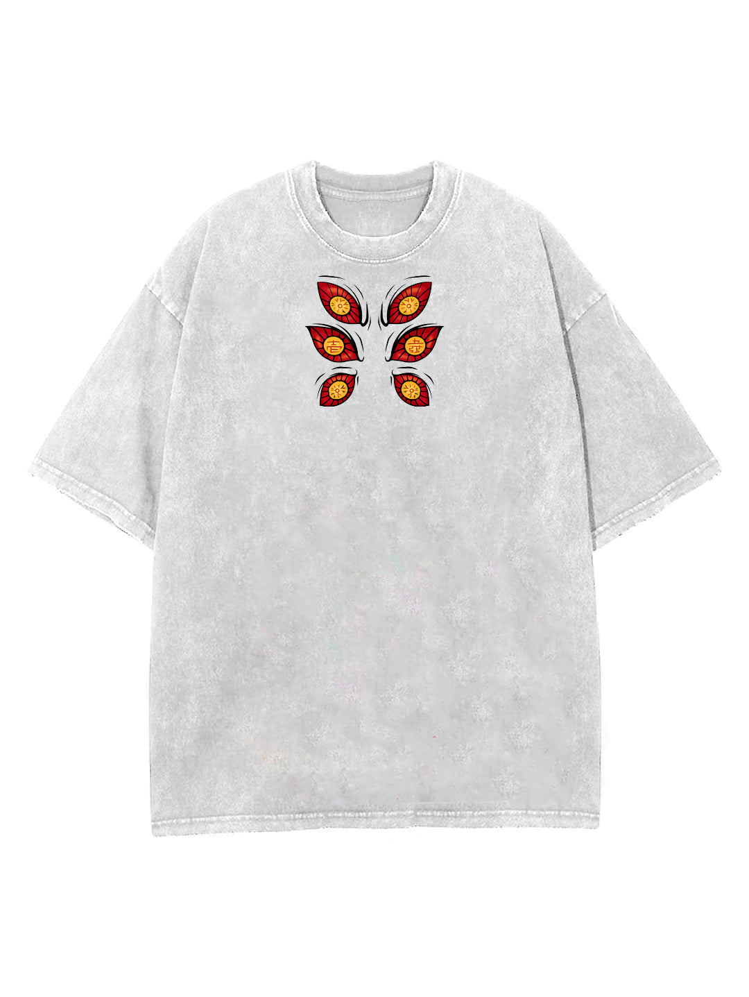 2-SIDED KOKUSHIBO VINTAGE OVERSIZE T-SHİRT-DEMON SLAYER