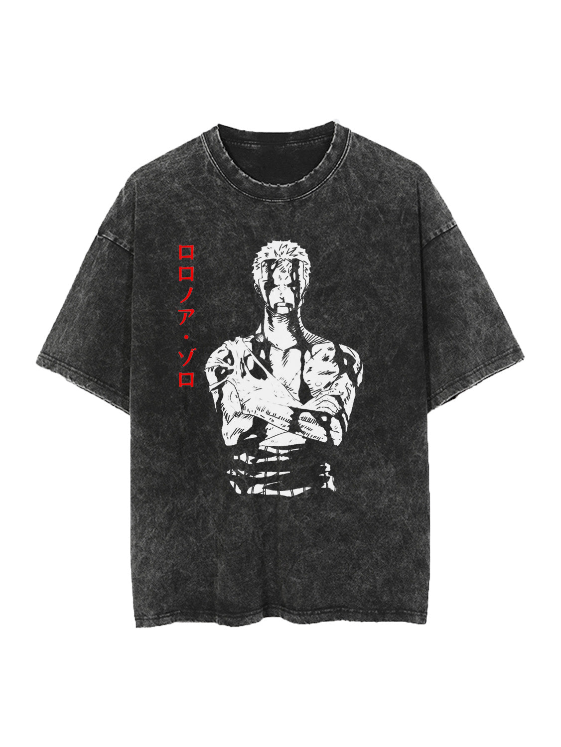 ZORO "NOTHING HAPPENED" VINTAGE OVERSIZE T-SHİRT-ONE PİECE