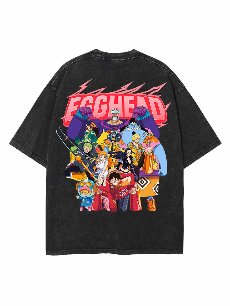 EGGHEAD ARC 2-SIDED VINTAGE OVERSIZE T-SHİRT-ONE PİECE