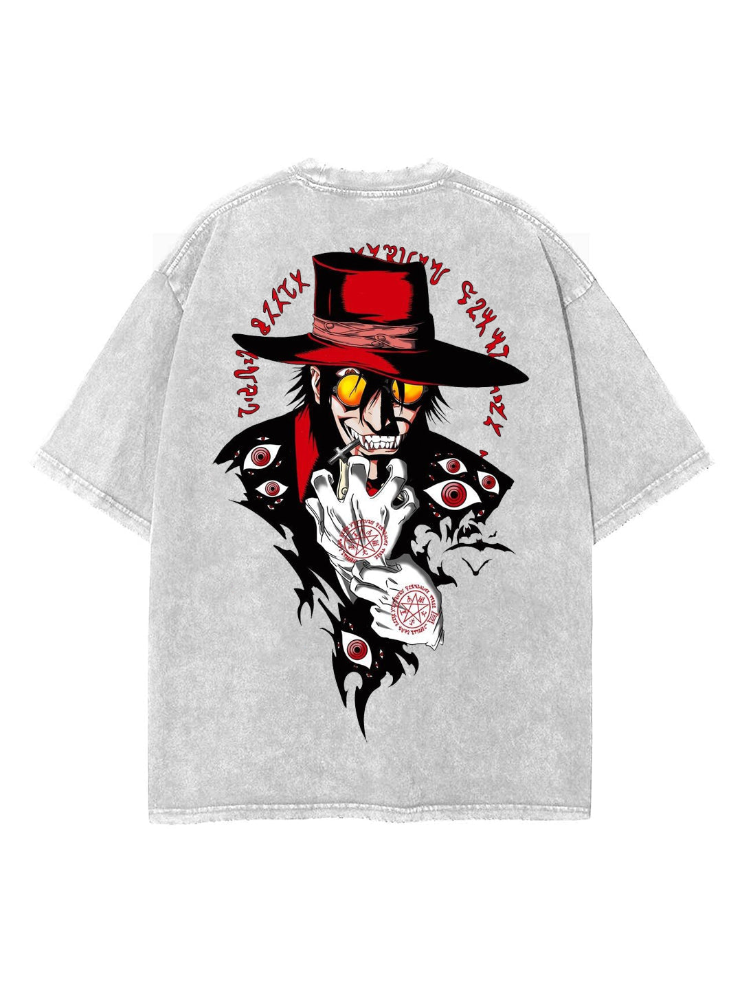 2-SIDED ALUCARD VINTAGE OVERSIZE T-SHİRT-HELLSİNG