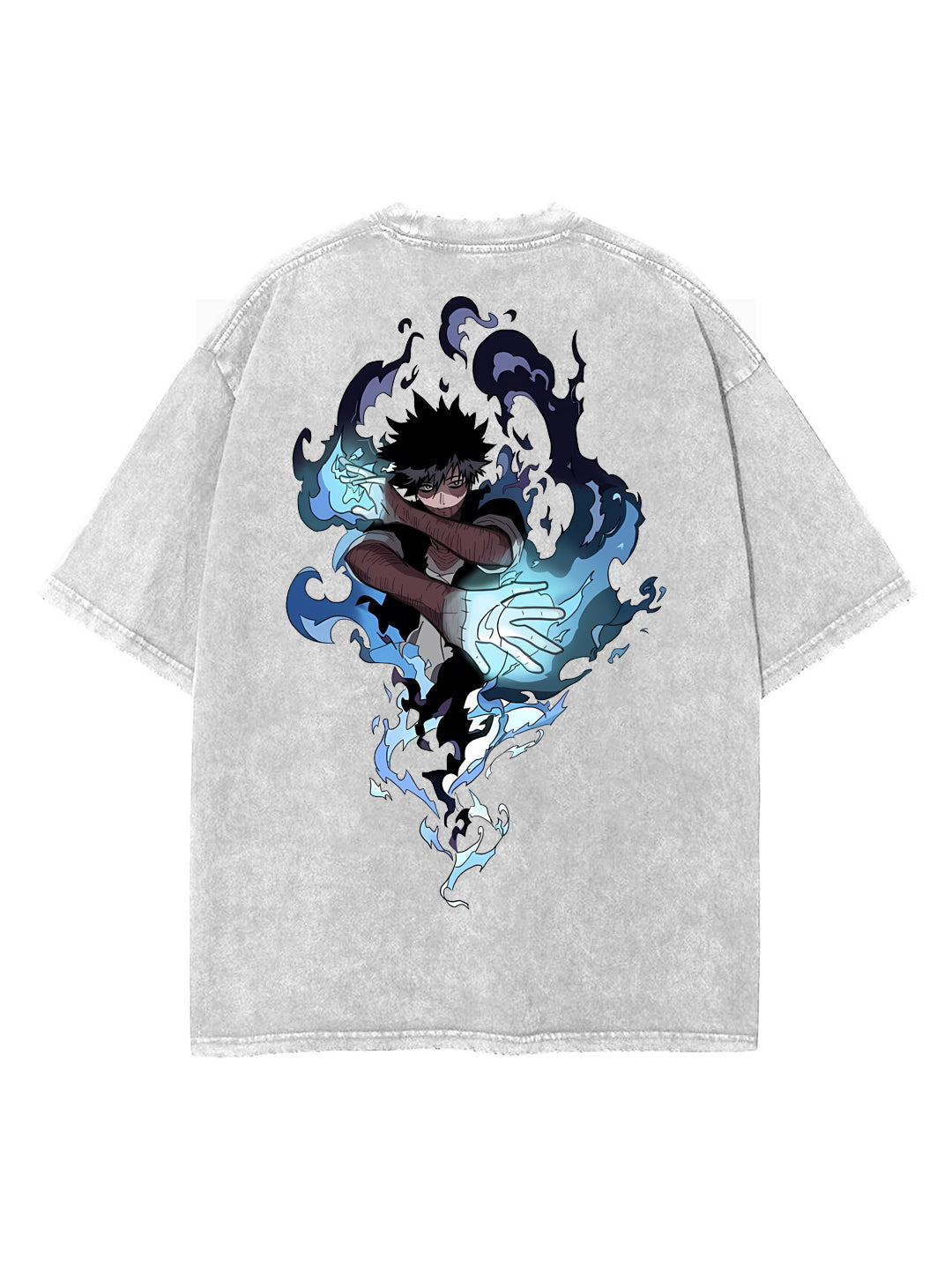 2-SIDED DABI VINTAGE OVERSIZE T-SHİRT-MY HERO ACEDEMİA