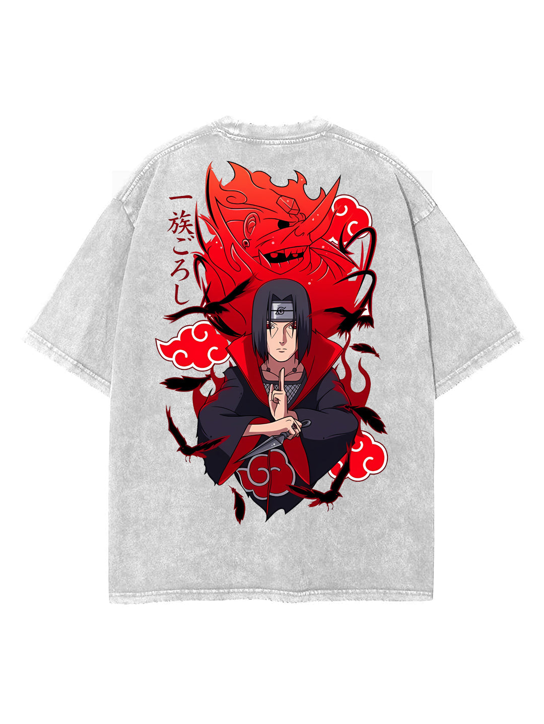 NINJA VINTAGE OVERSIZE T-SHİRT-NARUTO