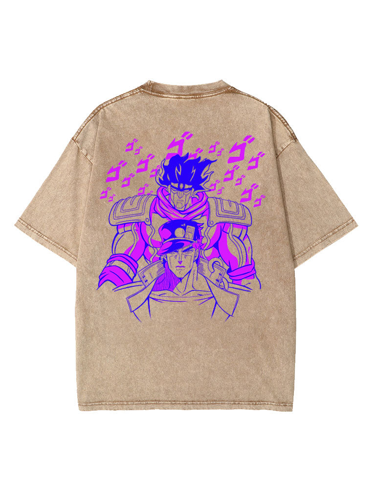 Joestar 2-Sided Vintage T-SHİRT-JOTARO KUJO