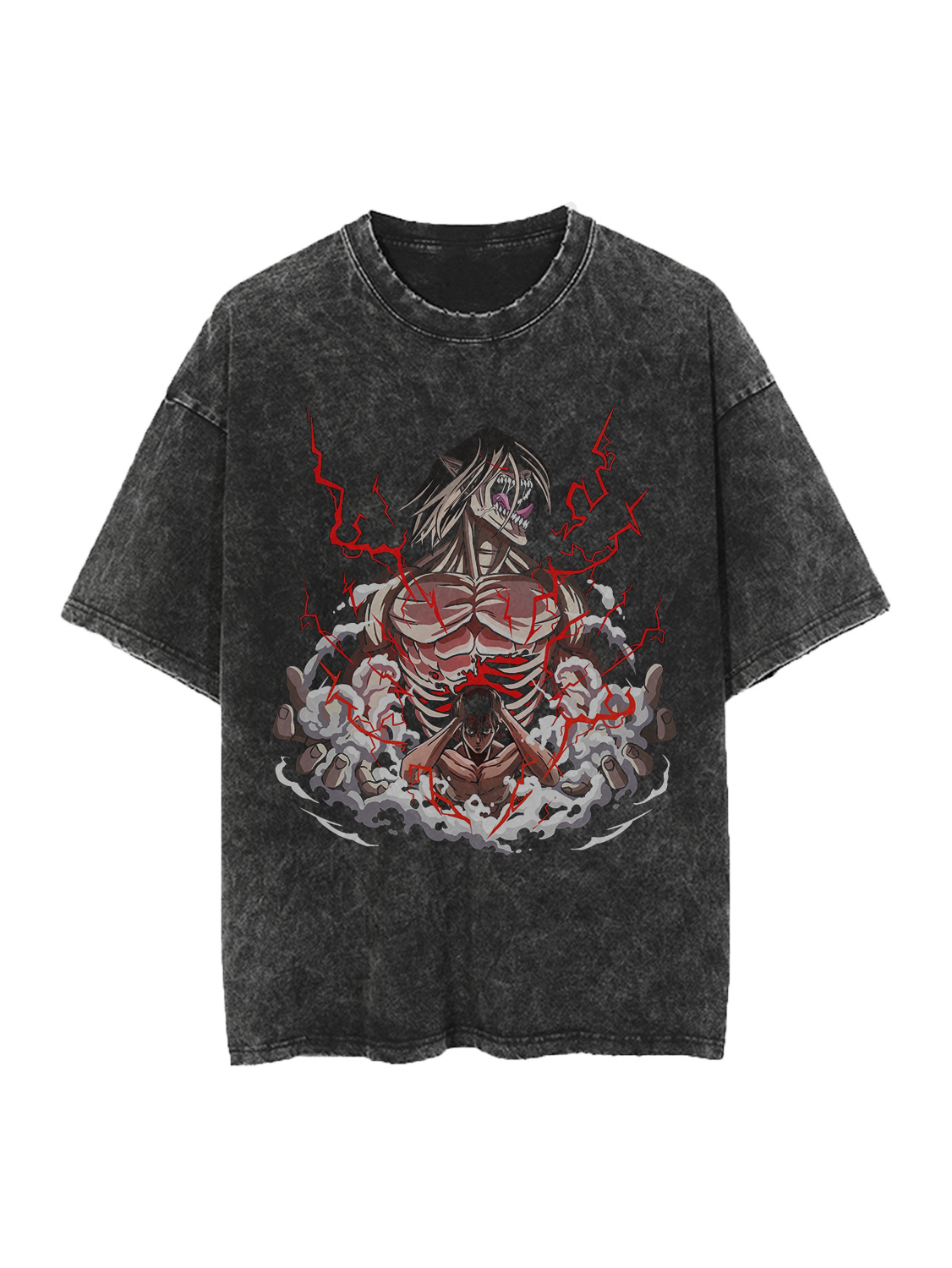 EREN VINTAGE OVERSIZE T-SHİRT-ATTACK ON TİTAN