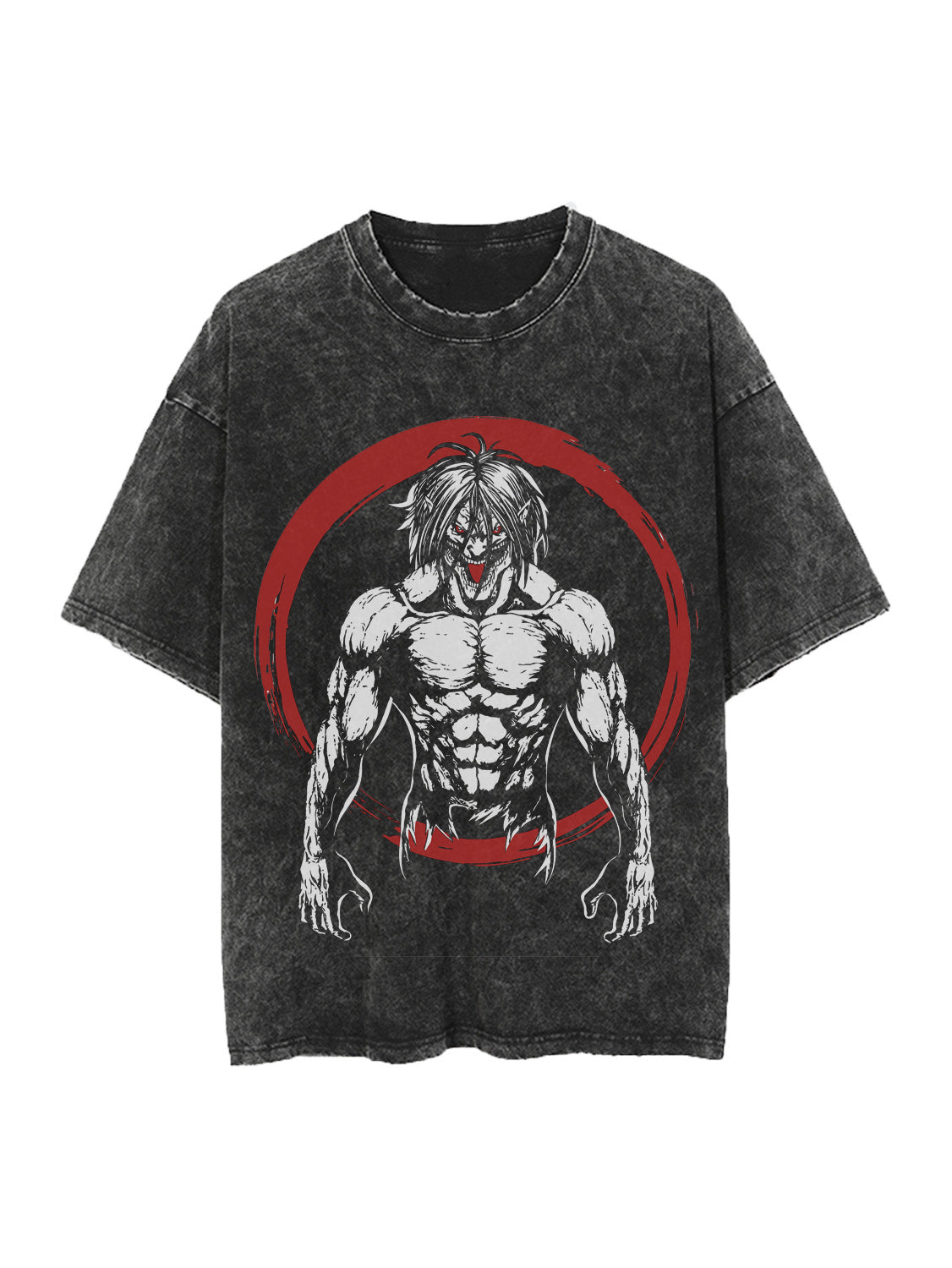 EREN TITAN VINTAGE OVERSIZE T-SHİRT-ATTACK ON TİTAN