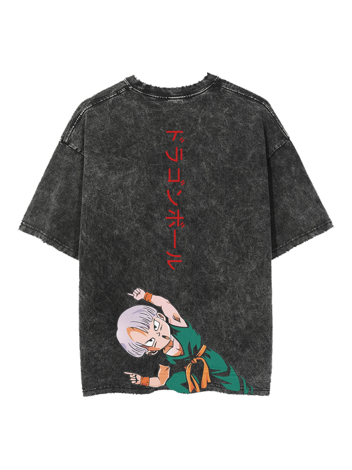 TRUNKS X GOTEN FUSION VINTAGE OVERSIZE T-SHİRT-DRAGON BALL