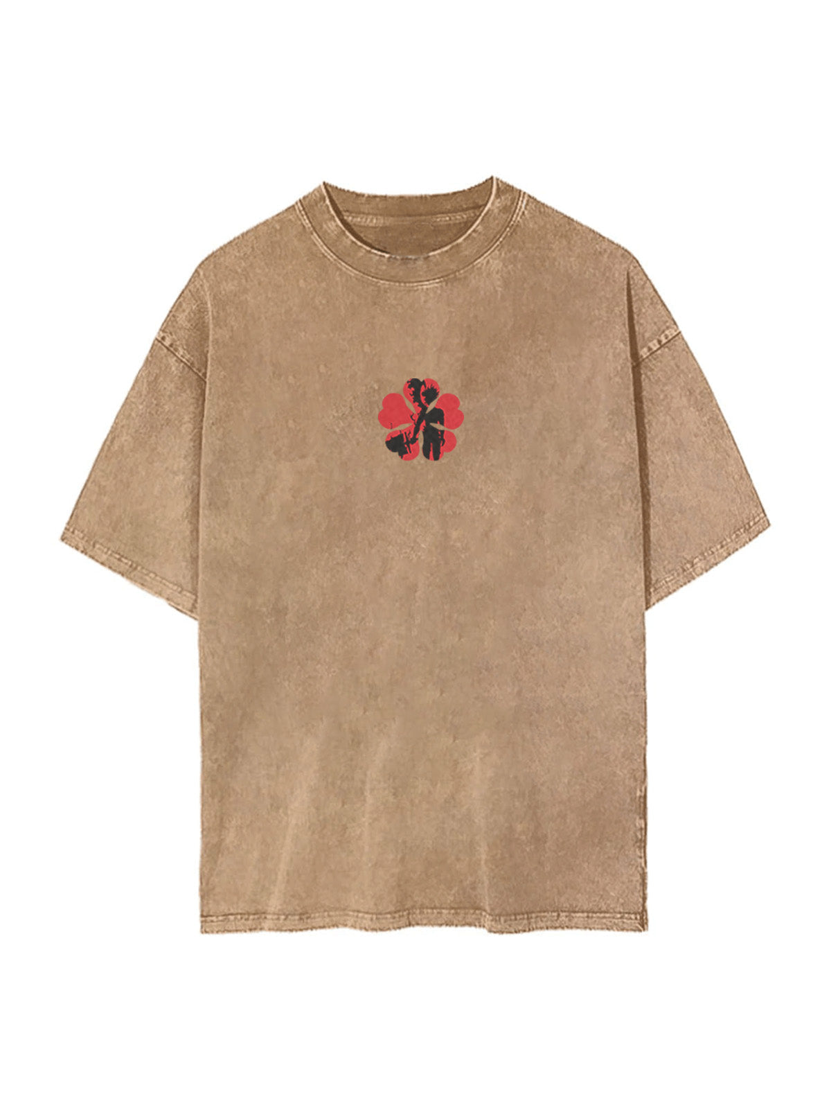 ASTA DEMON VINTAGE OVERSIZE T-SHİRT-BLACK CLOVER