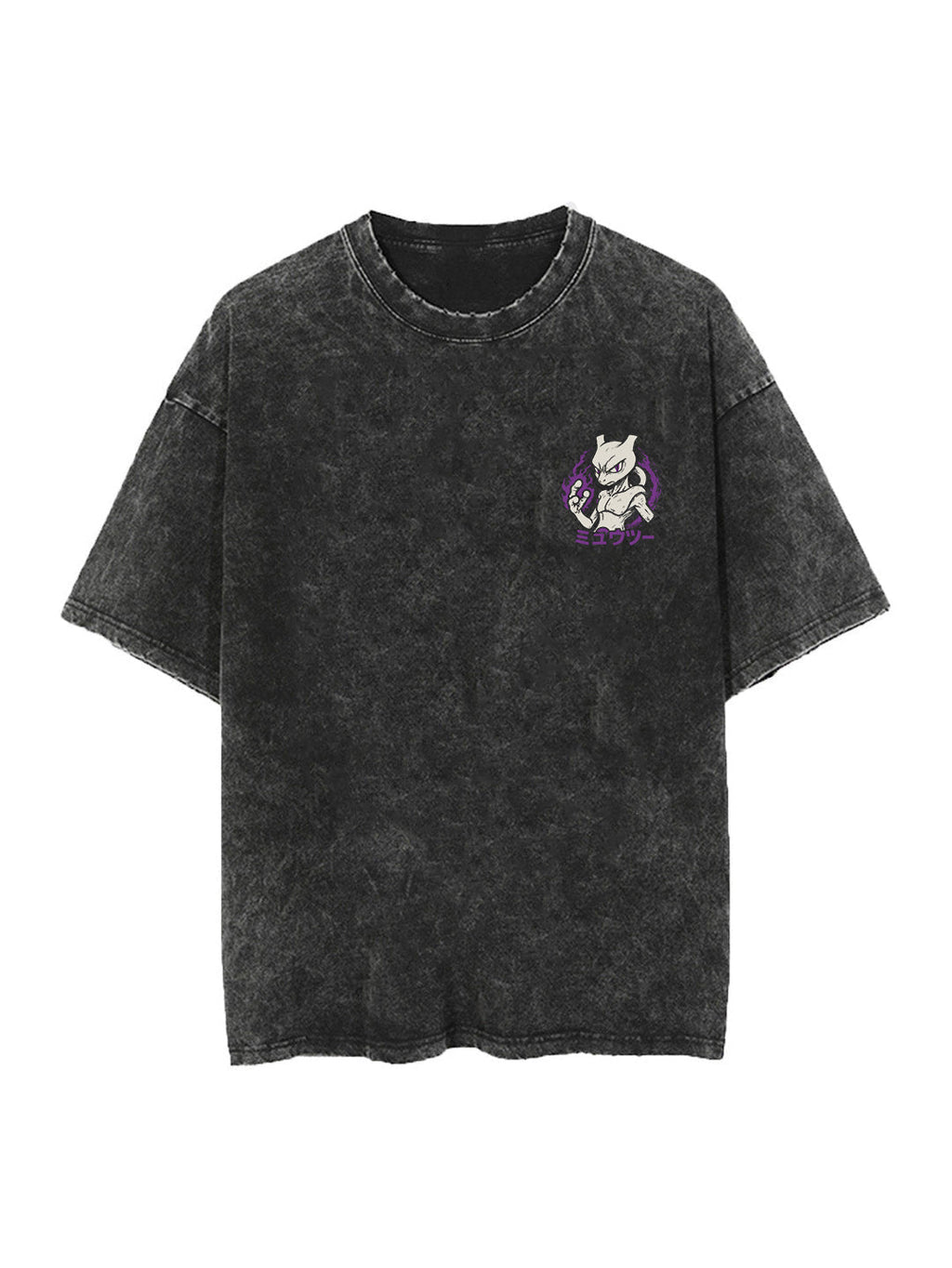 PSYWAVE SHADOW 2-SIDED VINTAGE OVERSIZE T-SHİRT-Pokémon