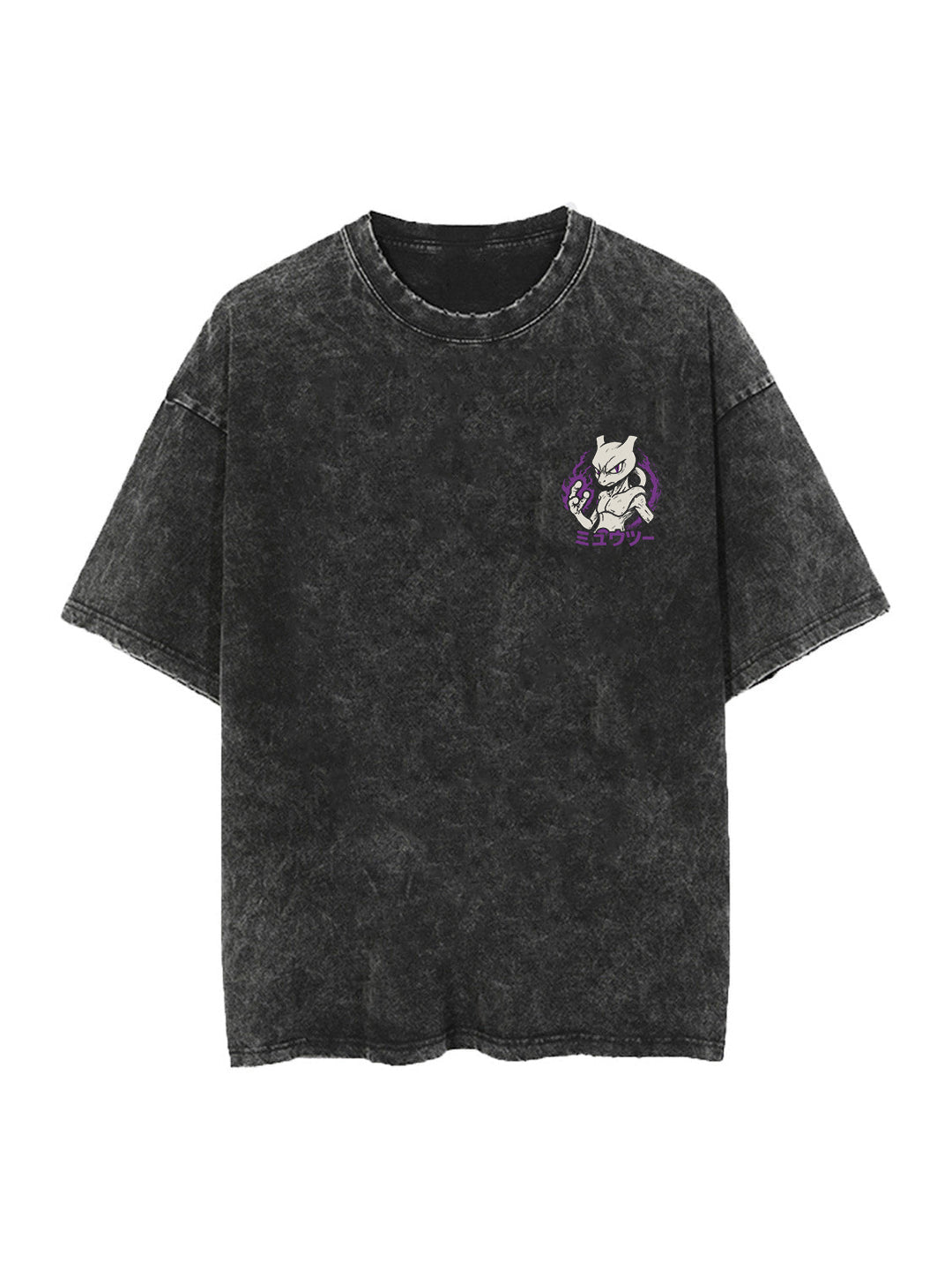 PSYWAVE SHADOW 2-SIDED VINTAGE OVERSIZE T-SHİRT-Pokémon
