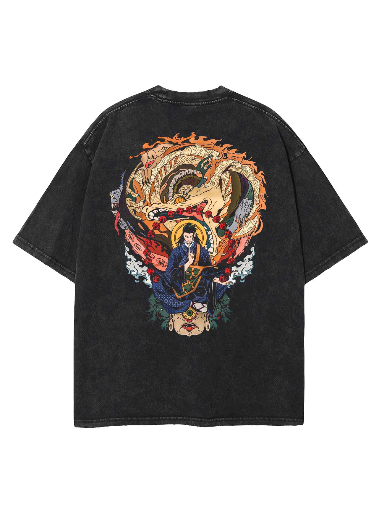 GETO MASSACRE VINTAGE OVERSIZE T-SHİRT-JUJİTSU KAİSEN
