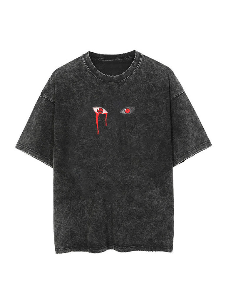 Visual Prowess 2-Sided Vintage T-SHİRT-NARUTO