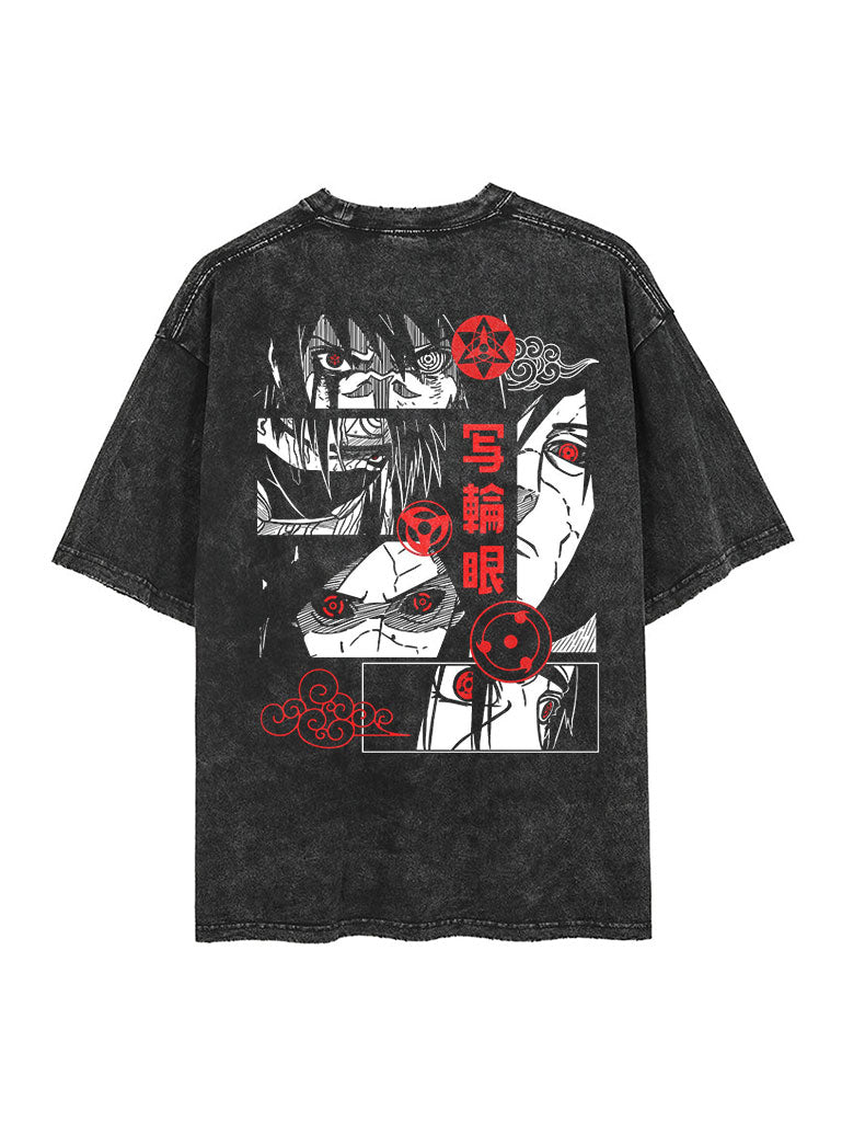 Visual Prowess 2-Sided Vintage T-SHİRT-NARUTO