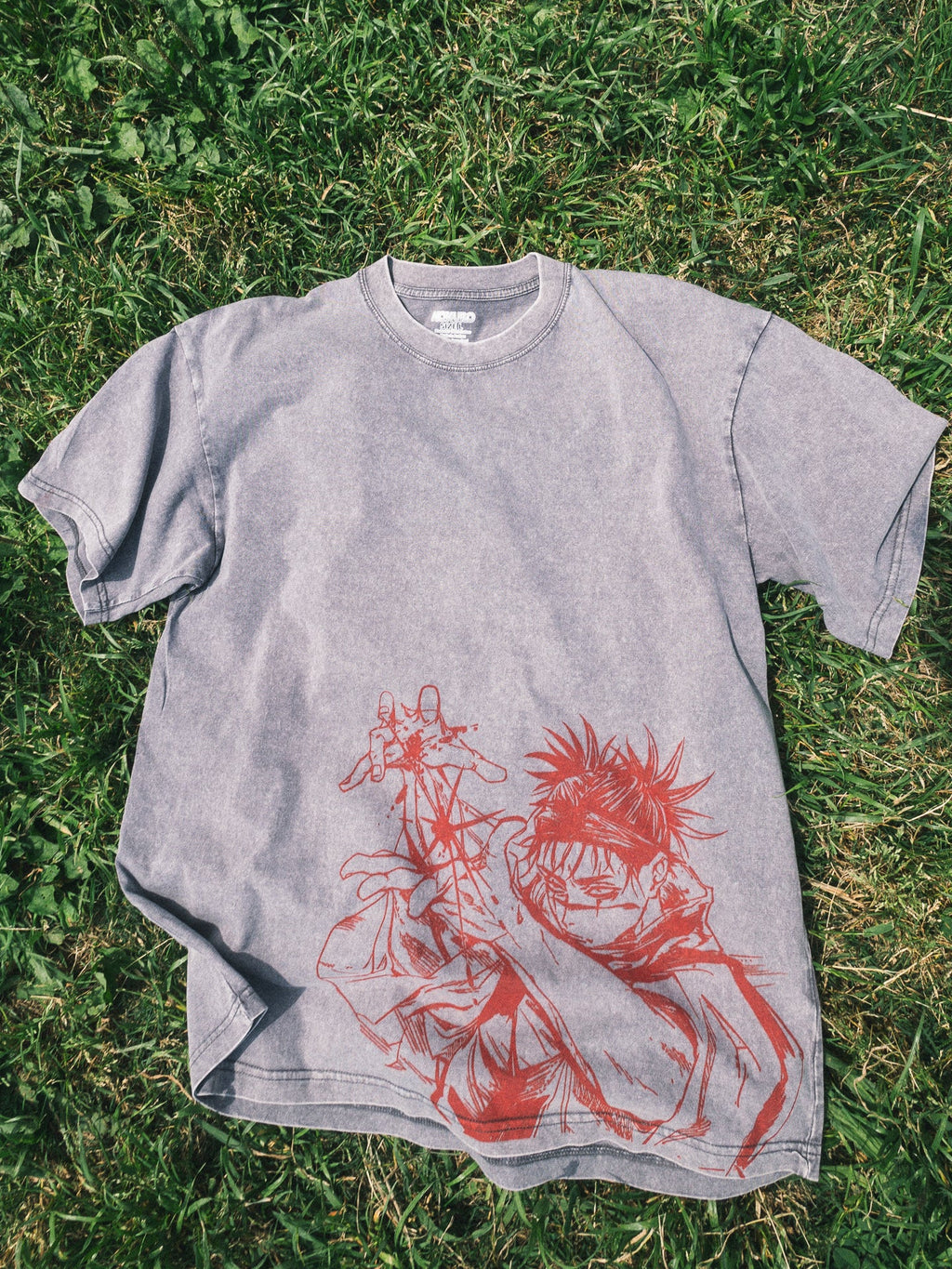 2-SIDED CHOSO VINTAGE OVERSIZE T-SHİRT-JUJİTSU KASİEN